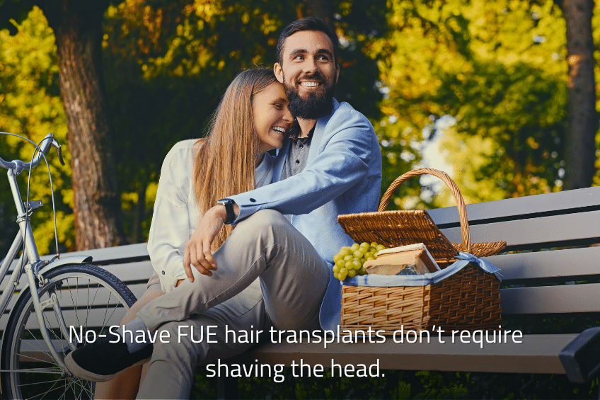 No-Shave FUE hair transplants don’t require shaving the head