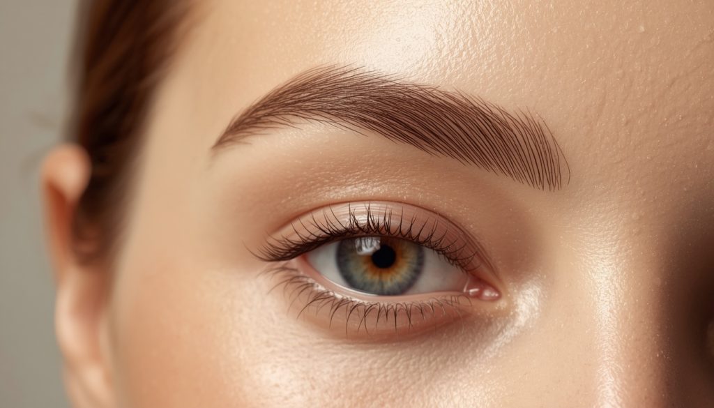 Natural eyebrow restoration with precise follicle placement